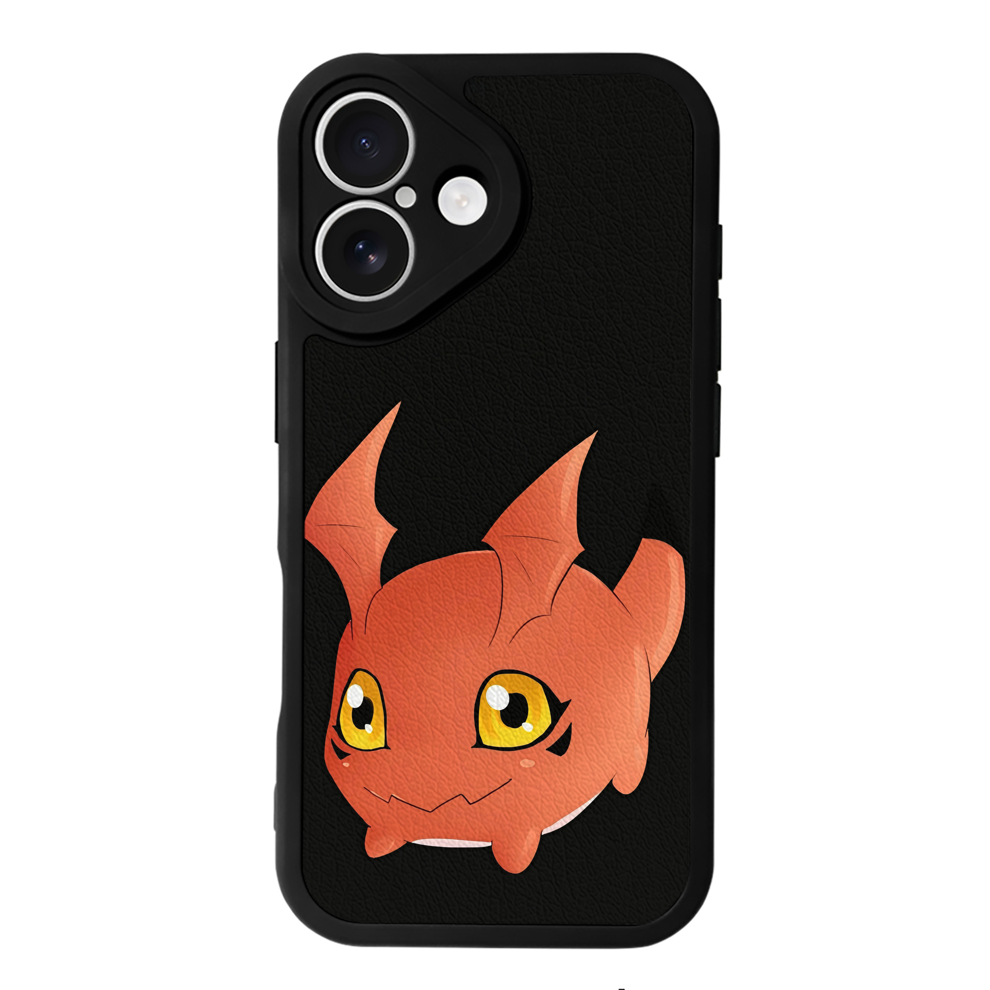 （画像用） Digimon デジタルモンスター/デジモン 【iPhone 16シリーズ対応】シリコンスマホケース（レザー調） 材質：シリコン